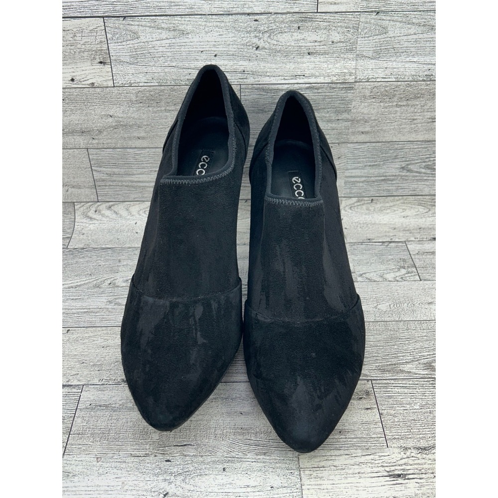 ECCO Shape 75 Black Suede Pointed Toe Ankle Boots Women Sz EU 40 US‎ 9-9.5